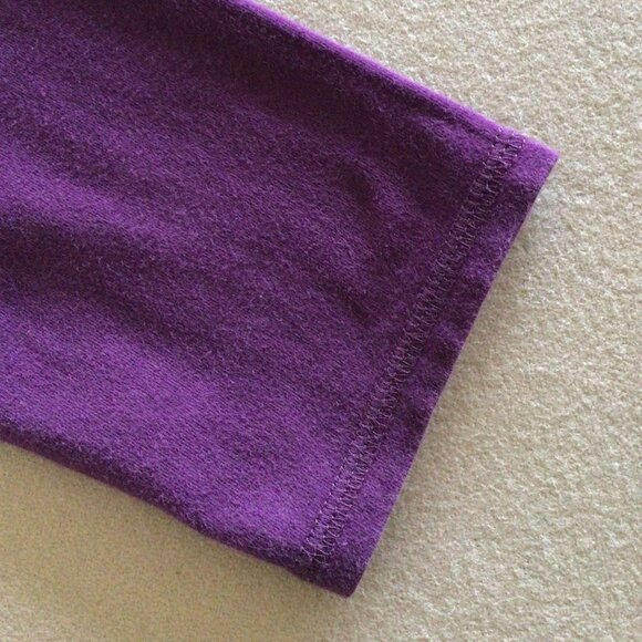 Authentic Burberry London 100% Cotton Purple top - Size XS / XXS - Picture 12 of 15